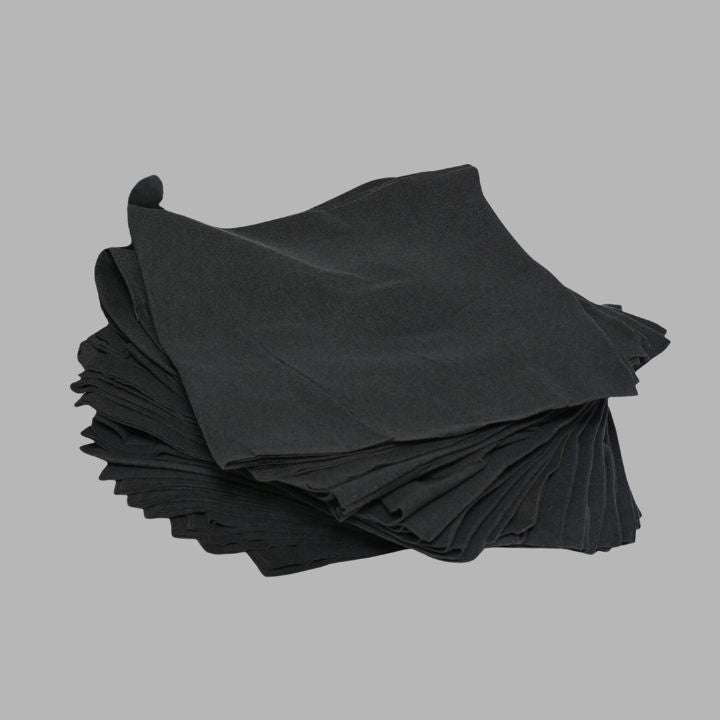 BLACK Paper Napkins (tissue paper) Pack of 20