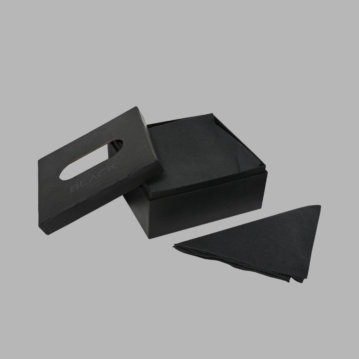 BLACK Tissue Box