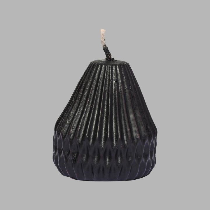 Pear Shape Candle Black