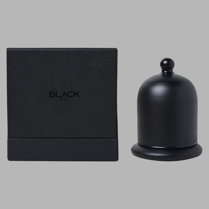 Coffee Soy Wax Candle Black Bell Jar