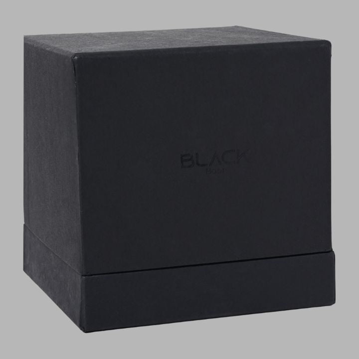 Rose Soy Wax Candle Black Bell Jar