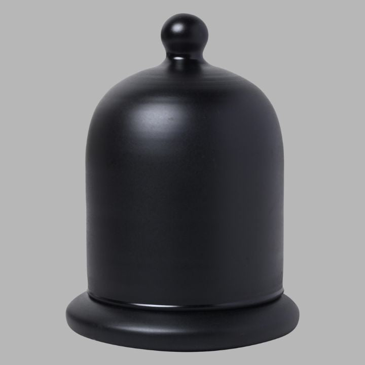 Coffee Soy Wax Candle Black Bell Jar