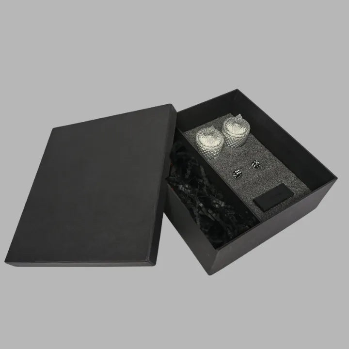BLACK Candle, Playing Card Gift Hamper