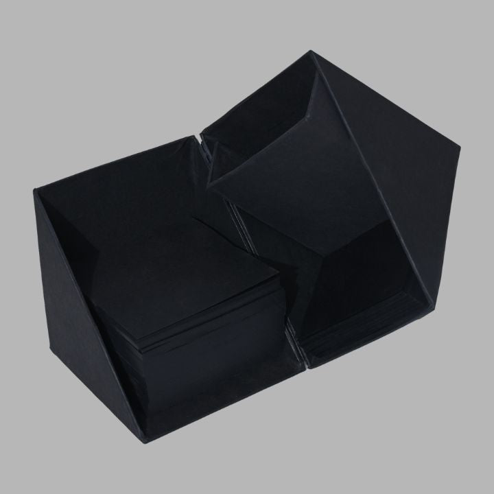 BLACK Cube Style Foldable Sticky Memo Pads