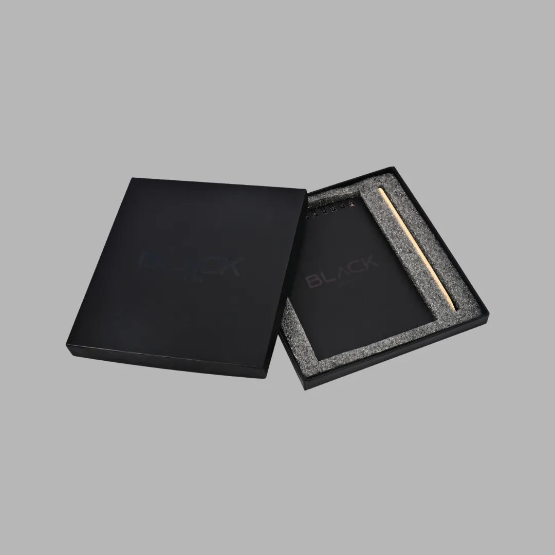 BLACK Rainbow Scratch Notebook