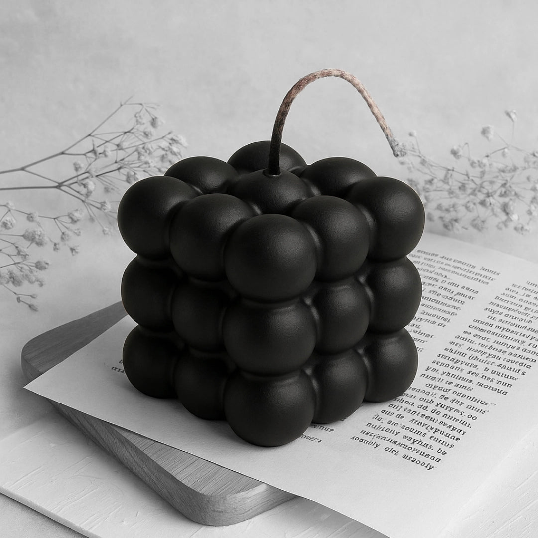 Scented Candle Black Bubble