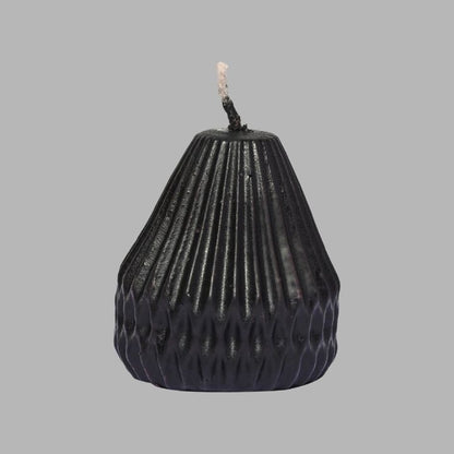 Pear Shape Candle Black