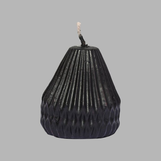 Pear Shape Candle Black