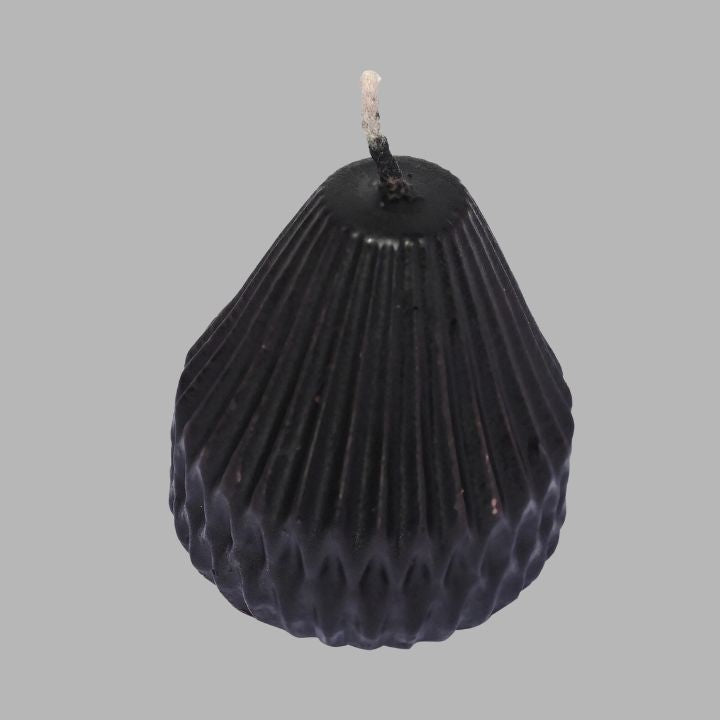 Pear Shape Candle Black