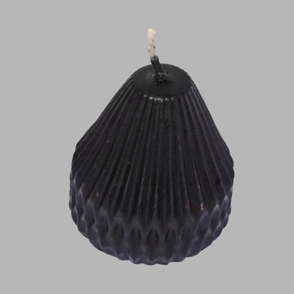 Pear Shape Candle Black
