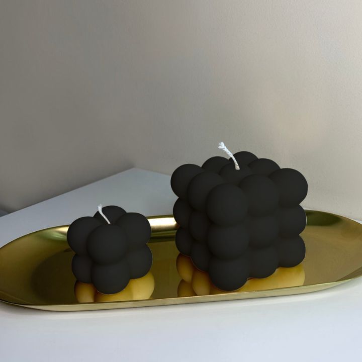 Scented Candle Black Bubble