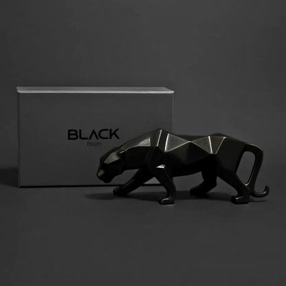 BLACK Panther Geometric Sculpture