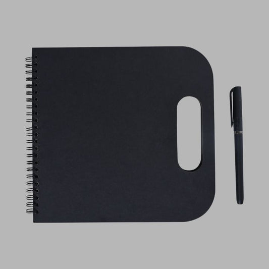 Black Handle Diary with Pen (1pc)
