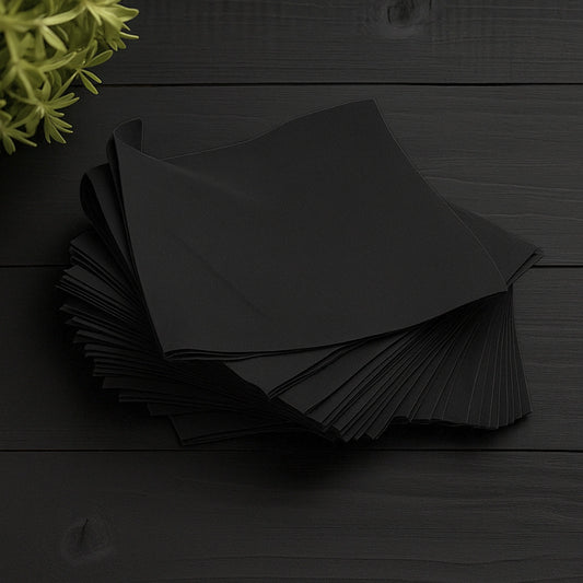 BLACK Paper Napkins (tissue paper) Pack of 20