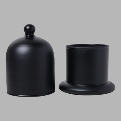 Jasmine Soy Wax Candle Black Bell Jar