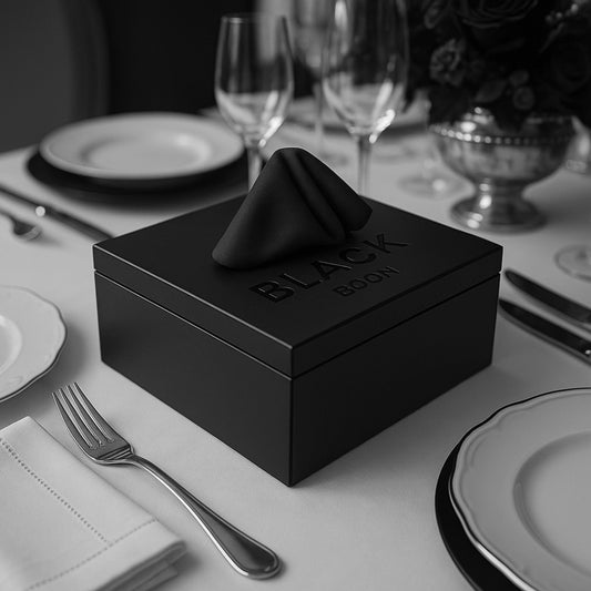 BLACK Tissue Box