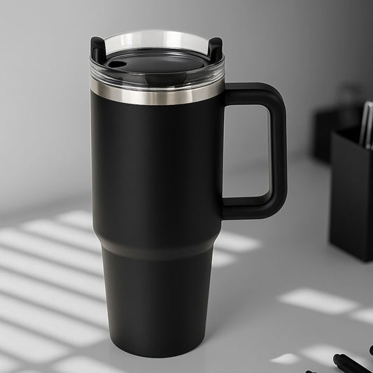 Black Vaccum Travel Mug - 1200ml