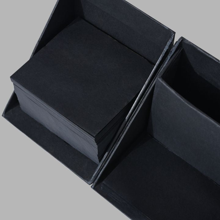 BLACK Cube Style Foldable Sticky Memo Pads