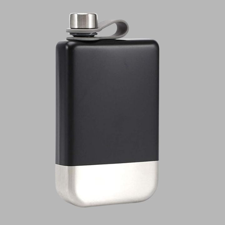 BLACK Hip Flask - 250ml