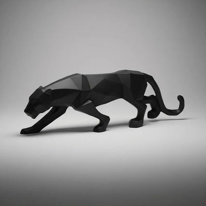 BLACK Panther Geometric Sculpture